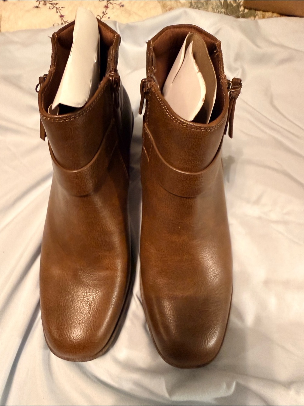 Lucky Brand Ilse Brown Ankle Boots Booties Size 6.5 New in Box